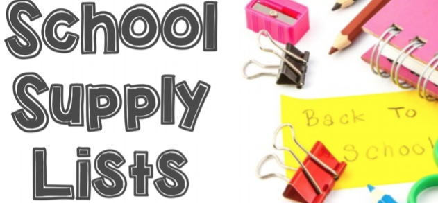 school supply lists