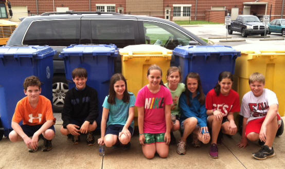 Students at Sara Collins are making recycling a priority!  