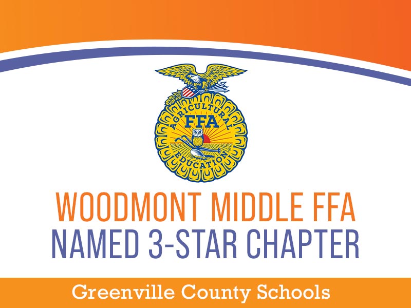 Woodmont Middle School FFA named 3-Star Chapter