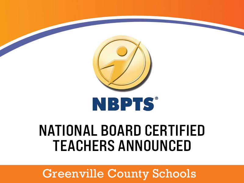 National Board Certified Teachers Announced
