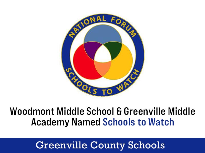 Greenville Middle Academy, Woodmont Middle School named Schools to Watch