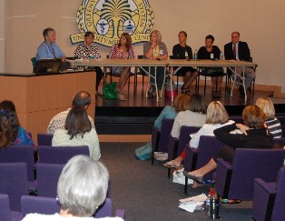 Pictured, left to right: Penny Bostain, GCS Comprehensive Health Education Consultant; Cathie Storey, GCS Medical Health Coordinator; Katie Pugh Smith, Piedmont Health Foundation; Dr. Kerry K. Sease, The Children’s Hospital; Kerry McKenzie, Safe Kids Upstate; Rosa Gonzales, GCS Social Worker; and Ron Jones, GCS Culinary Specialist.