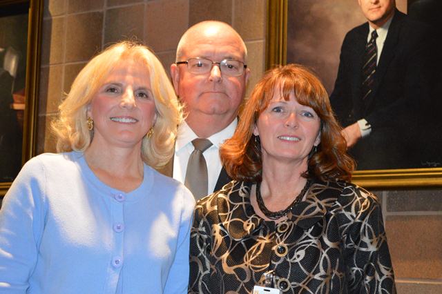 Left to right: Mrs. Lynda Leventis-Wells, Vice Chairman; Mr. Chuck Saylors, Chairman; Mrs. Lisa Wells, Secretary.