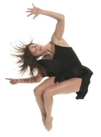Professional Dancer, Choreographer Tyler Gilstrap at Fine Arts Center in dance pose
