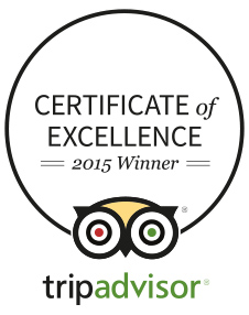 2015 Trip Advisor Certificate of Excellence