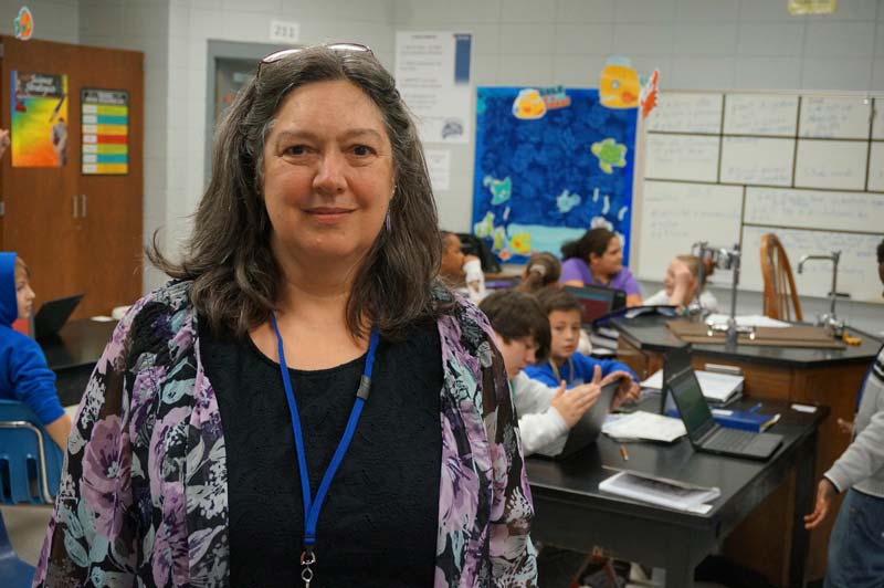 Charlotte Thornton, Woodmont Middle School science teacher, is the first teacher in Greenville County Schools and one of only a handful across South Carolina to become certified as a Google for Education Trainer.
