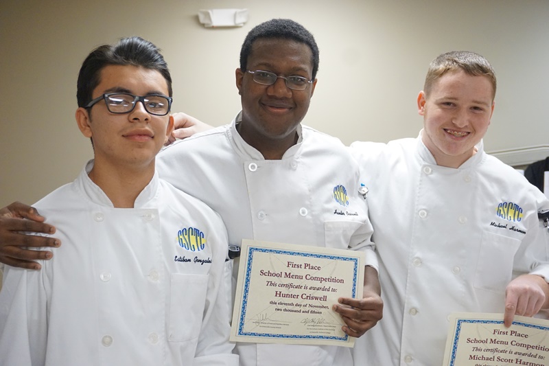 The first place winner is Golden Strip Career Center who created a Latin fusion chicken taco with fruit salad.
