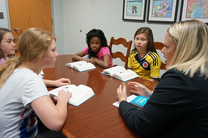 Stafford is also proud of the school’s Book Club for fifth graders, which she implemented this year. 