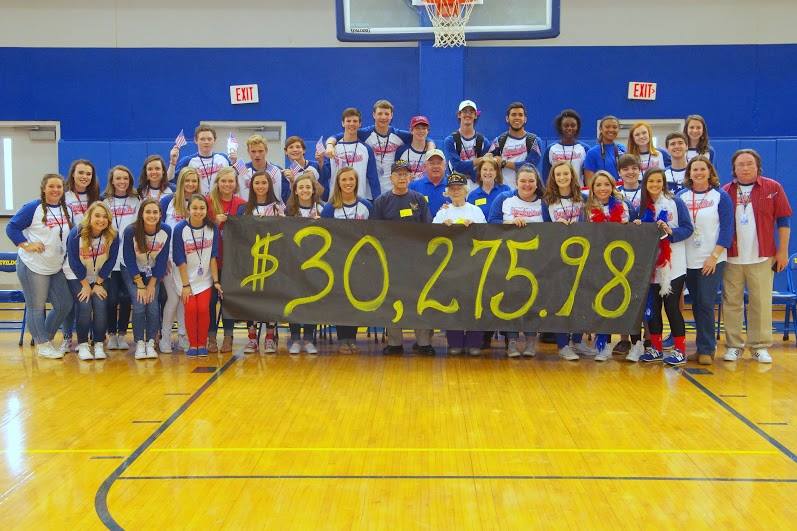 Students at Travelers Rest High School raised more than $30,000 this spring for the non-profit group Honor Flight.  