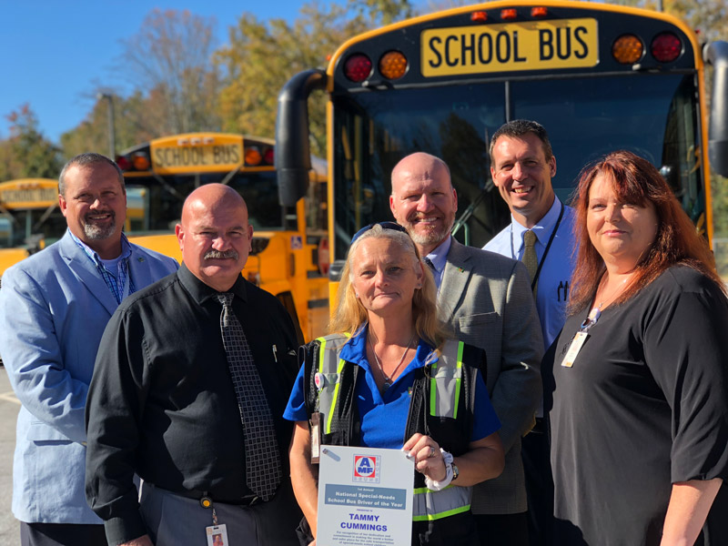 Tammy Cummings recognized as National Special Needs Bus Driver of the Year