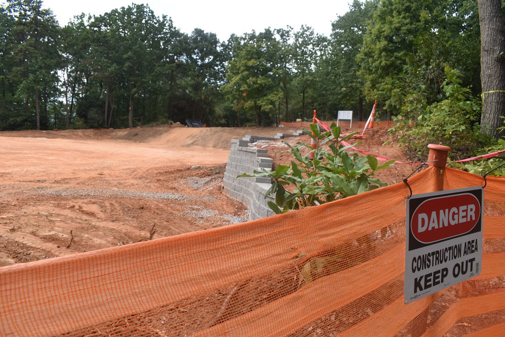 Site where the new building will be located