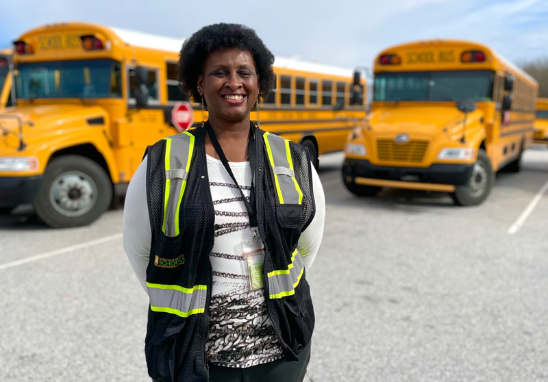 Brenda Rogers, Substitute Driver, Taylors Bus Center