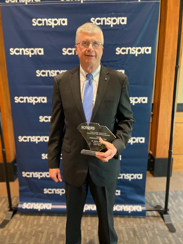 Dr. Burke Royster, Greenville County Schools Superintendent named SC/NSPRA Administrator of the Year