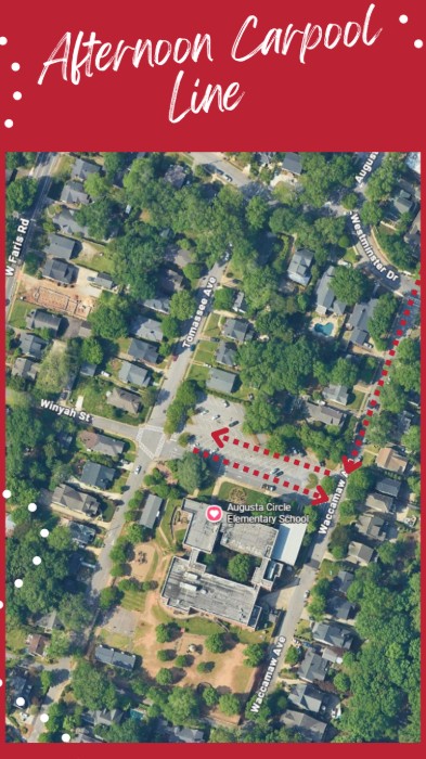 Afternoon Carpool Line Map