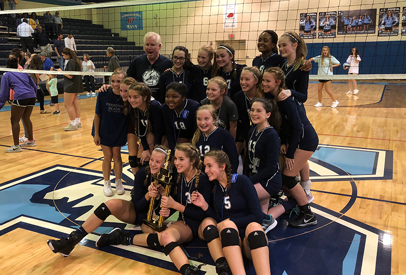Mauldin Middle Wins County Volleyball Title