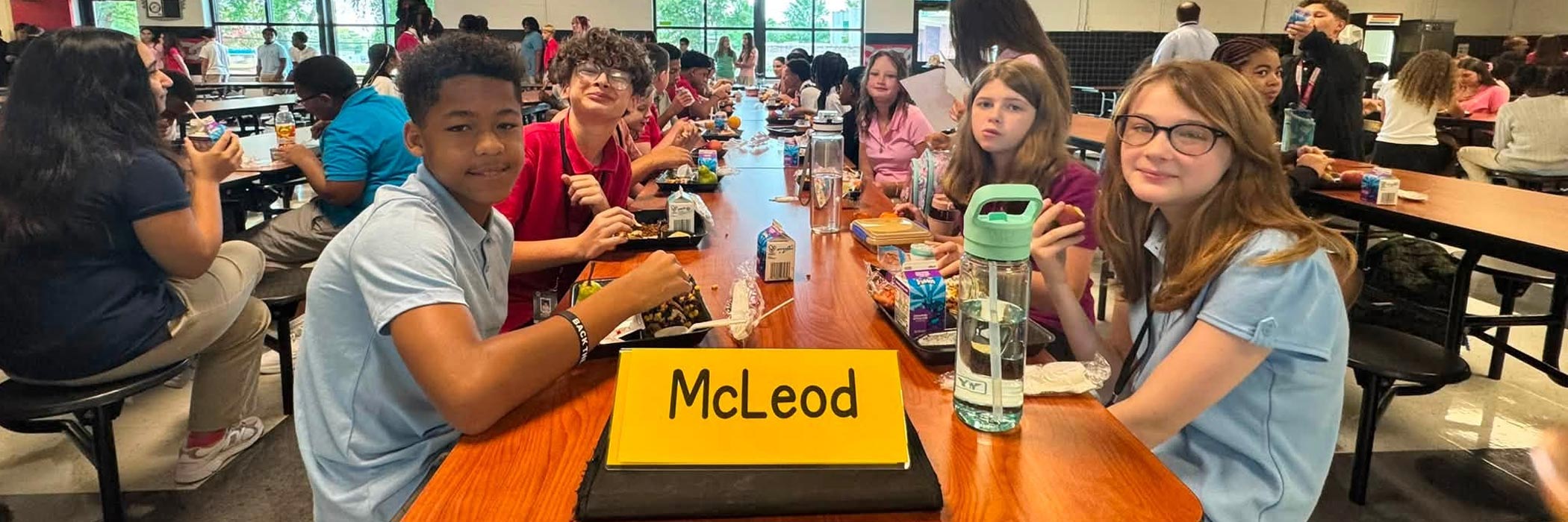 Students in cafeteria
