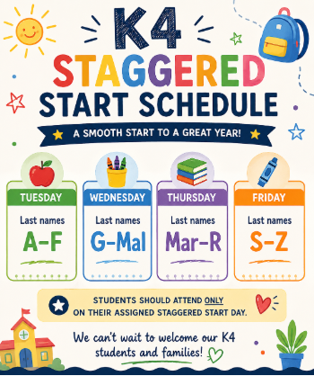 K4 staggered start