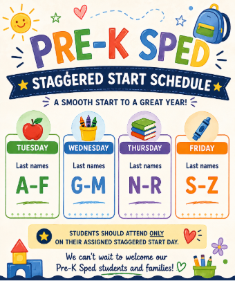 SpEd PreK staggered start