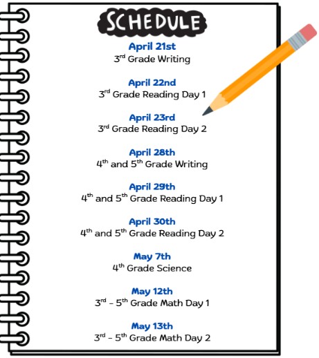 SC Ready Testing Schedule
