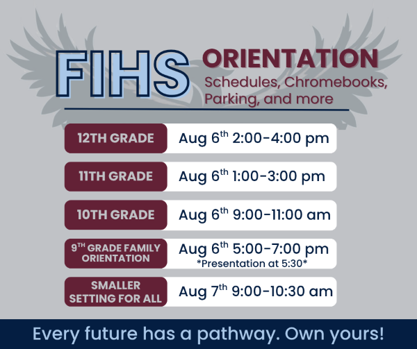 26-27 FIHS Orientation Dates