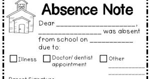 Parent/Medical Note