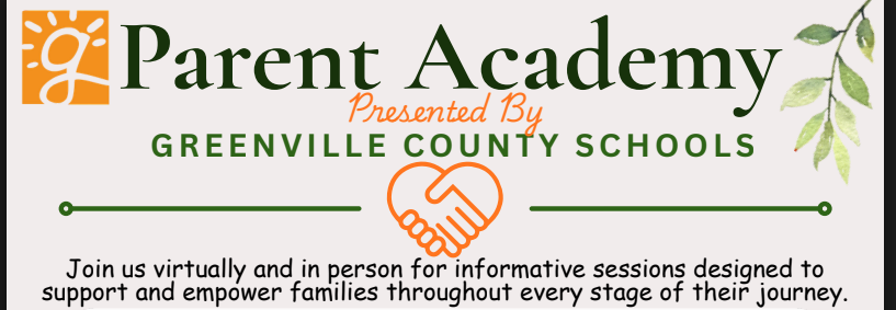 Parent Academy Workshop by Greenville County Schools