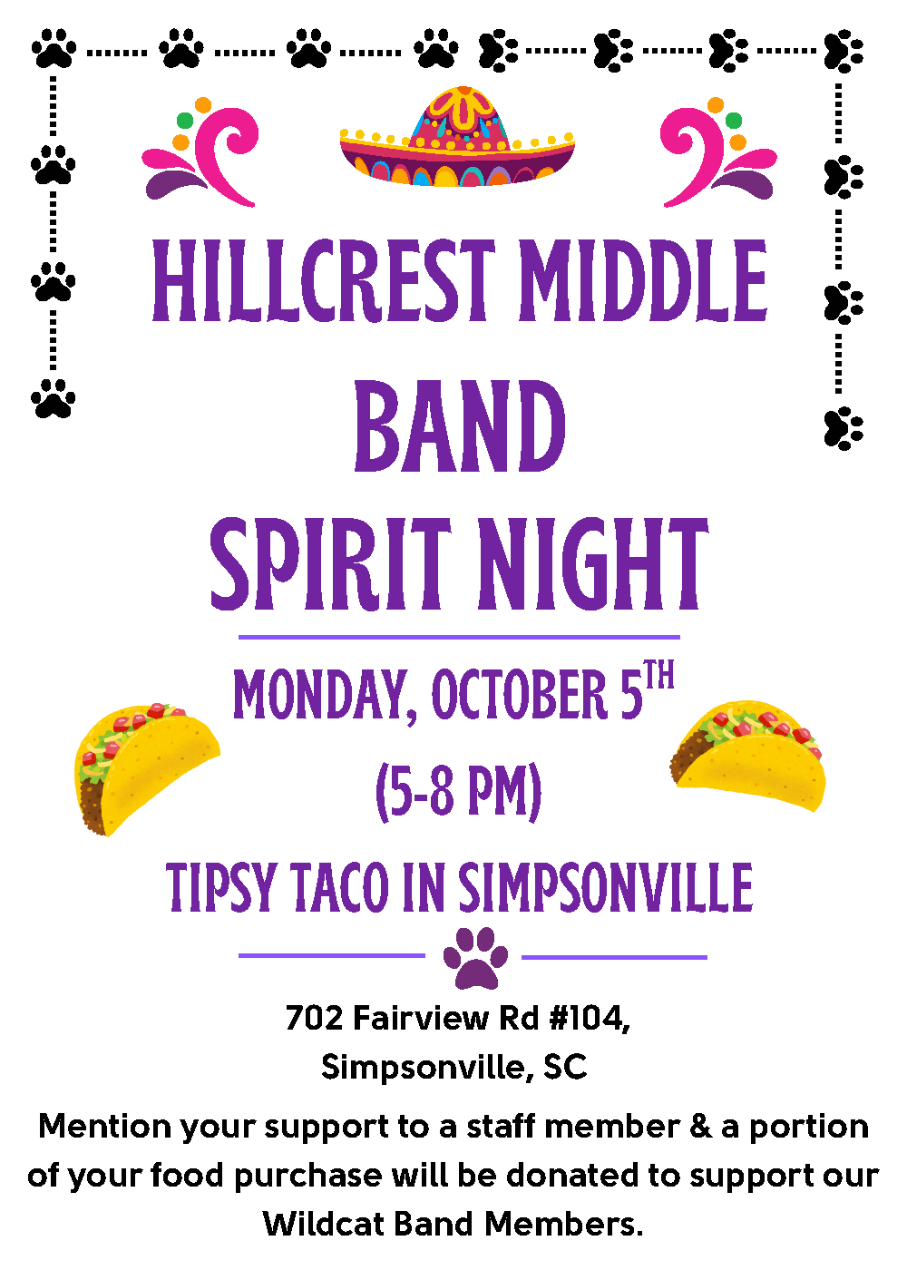 hms band spirit night