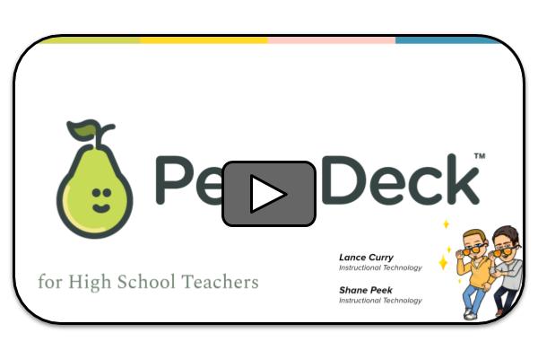 Pear Deck for 9th - 12th