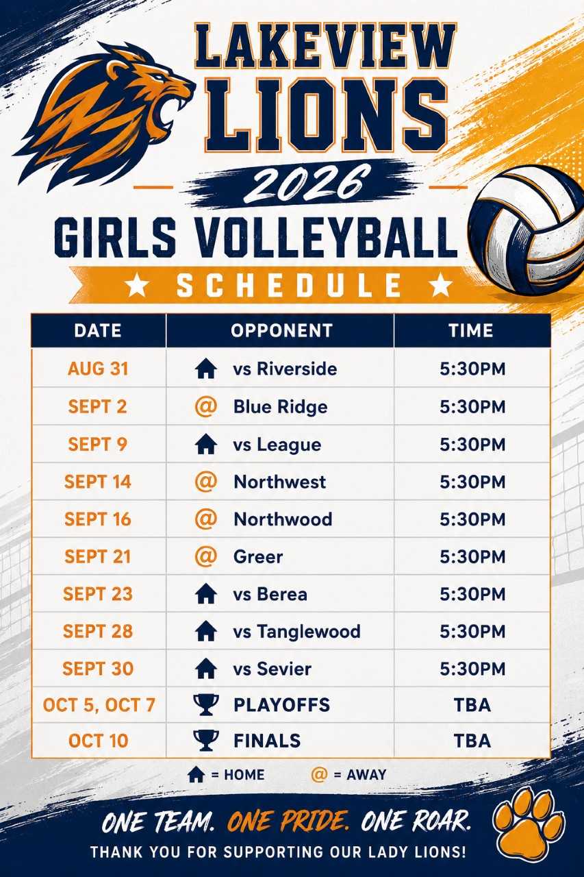 LMS Volleyball Schedule