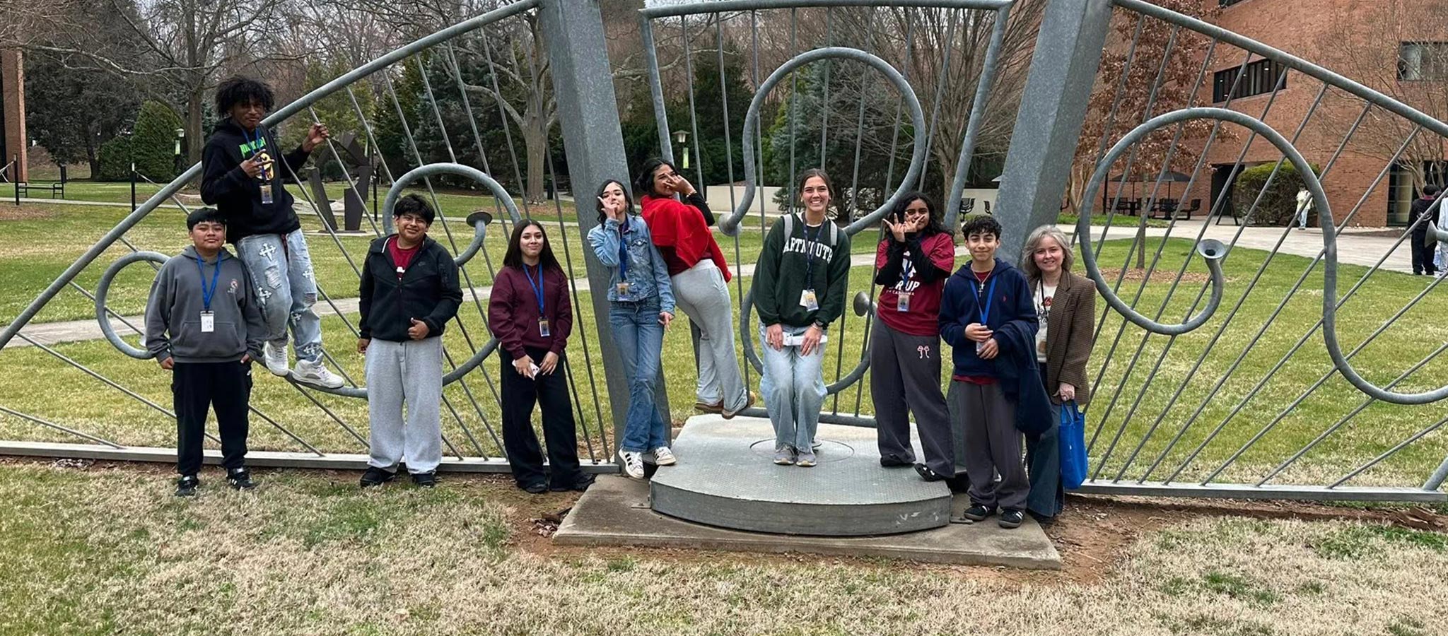 Students on Field Trip at USC Upstate