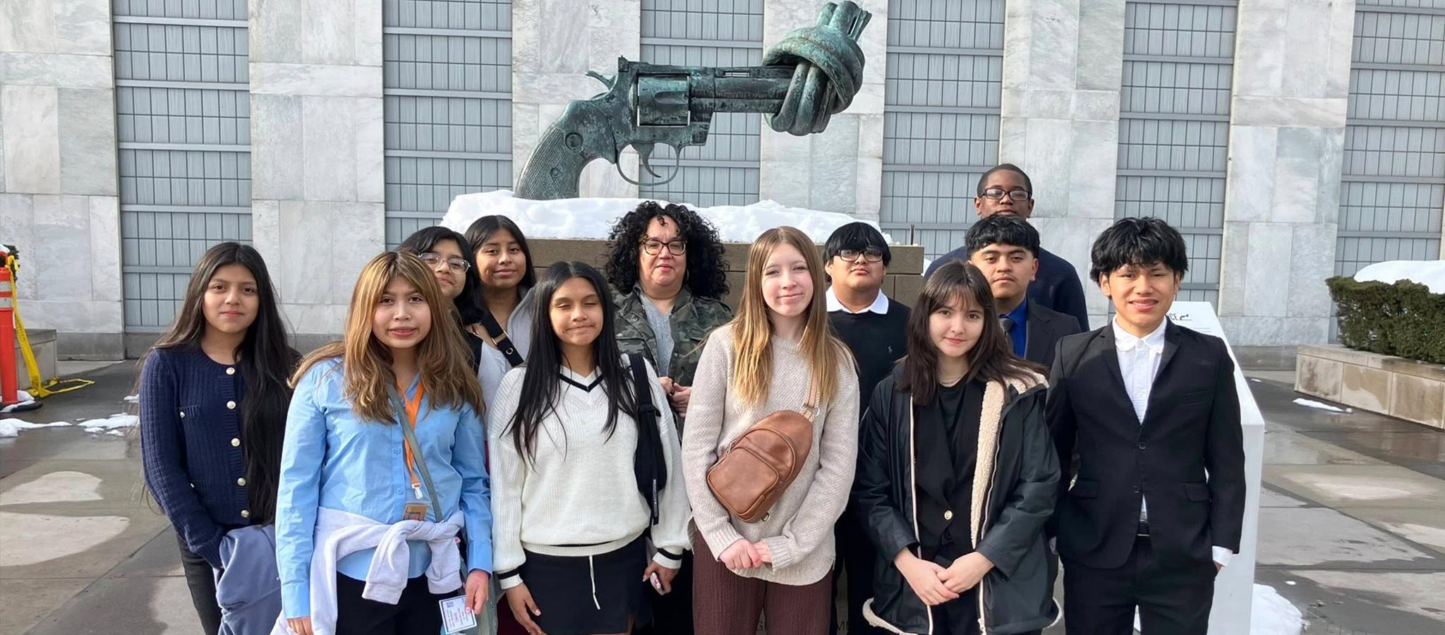 Lakeview Student Delegates at the Opening Ceremonies at the United Nations in New York