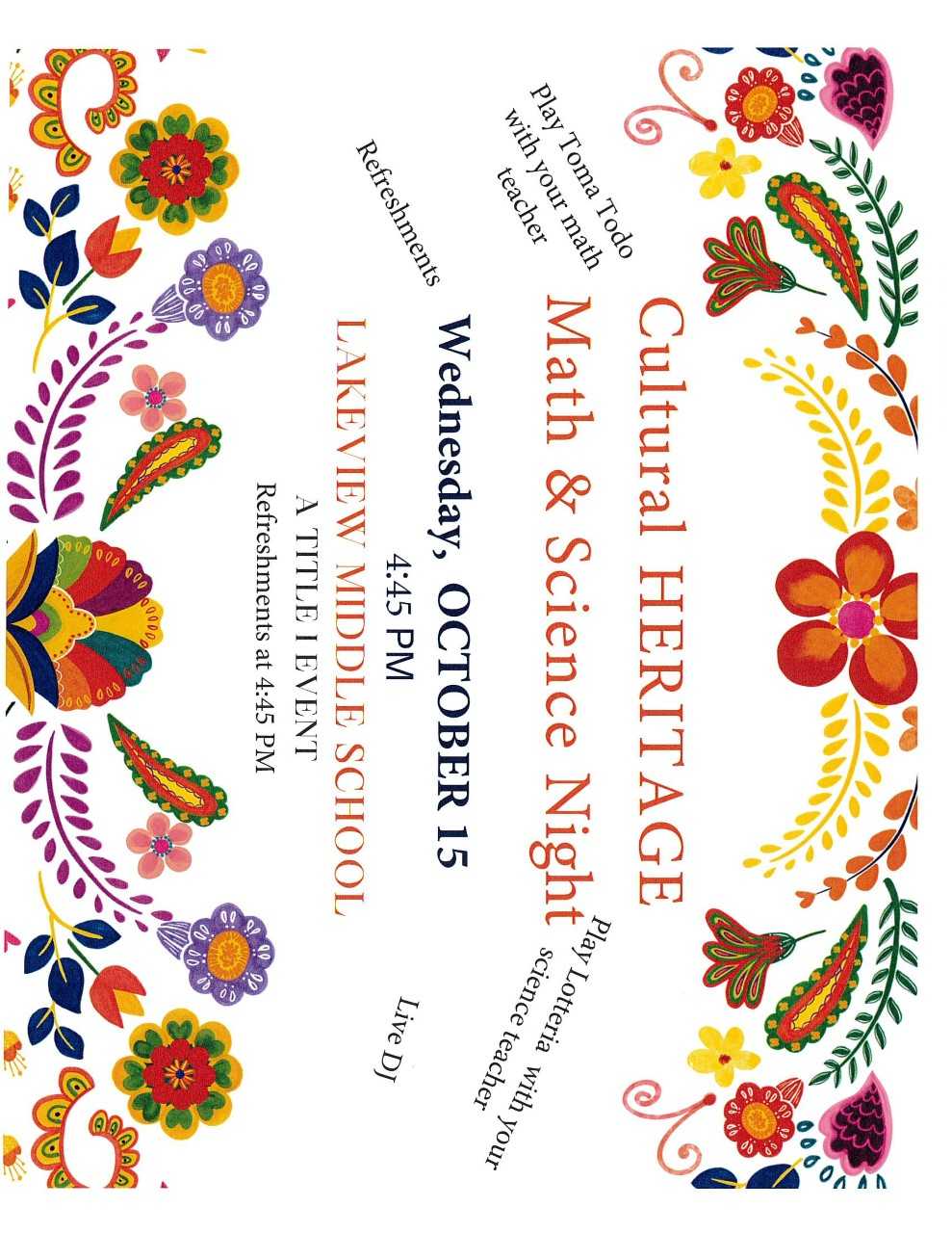 Cultural Heritage Night Flyer