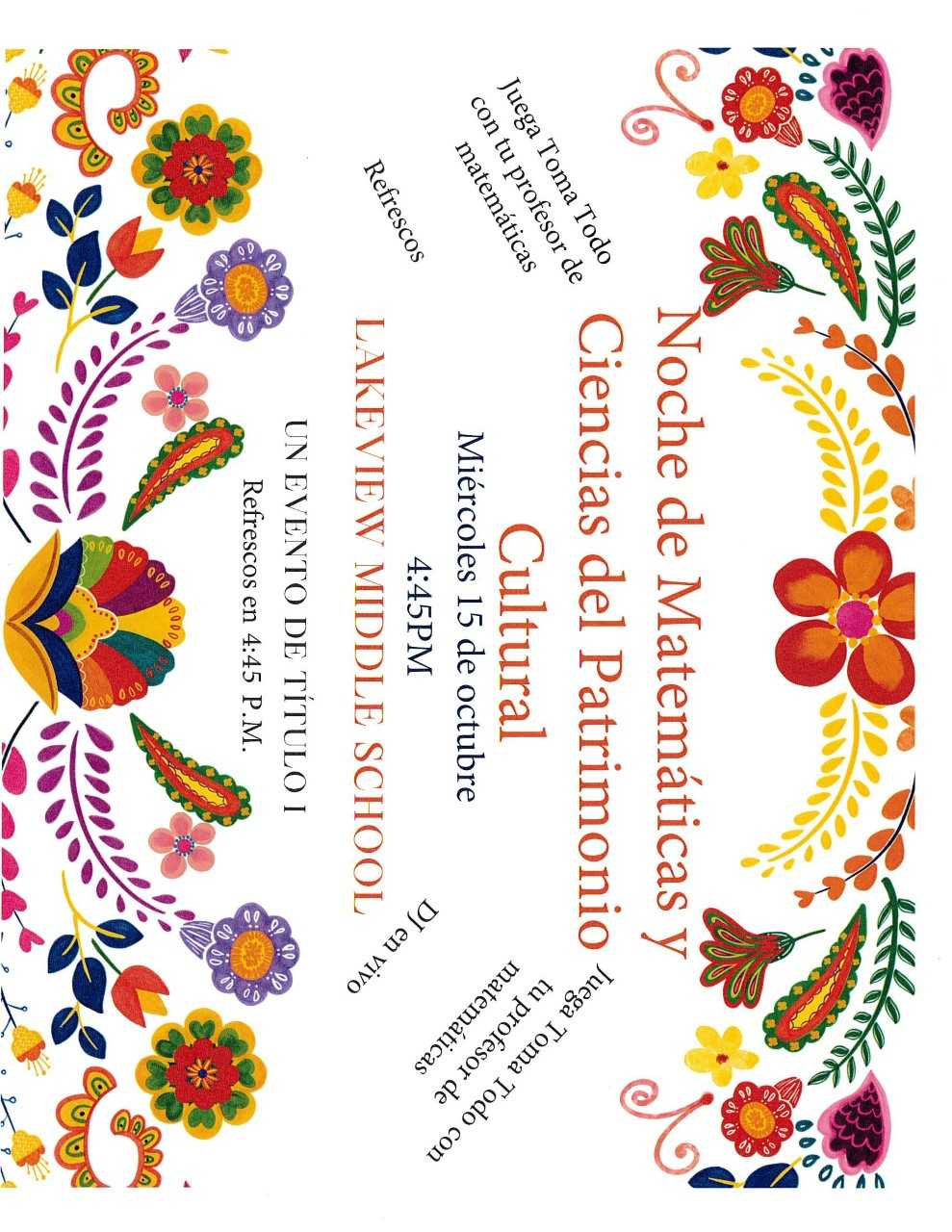 Cultural Heritage Night Flyer - Spanish