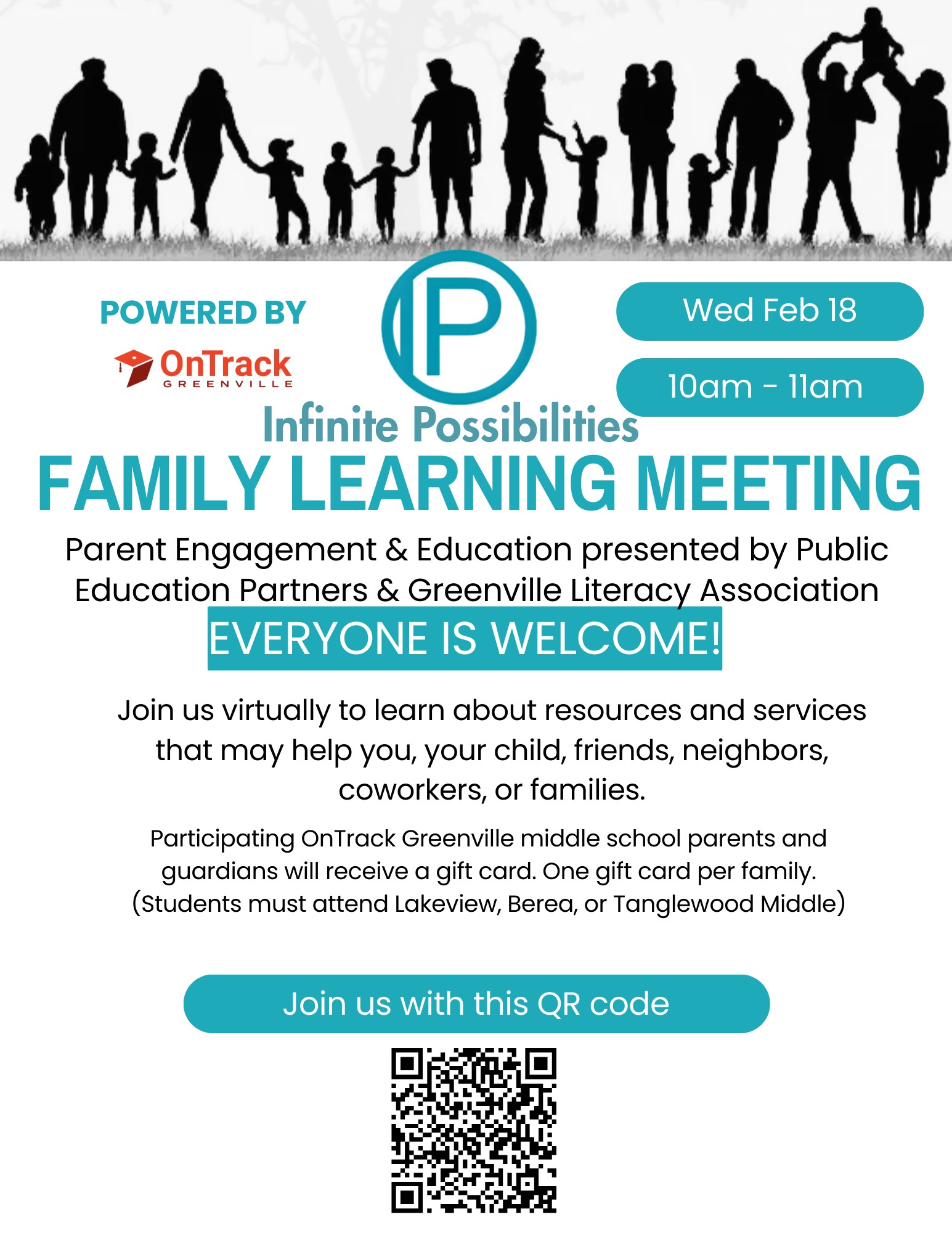 Family Learning Meeting Flyer