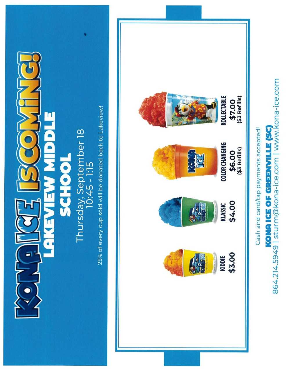 Kona Ice Flyer