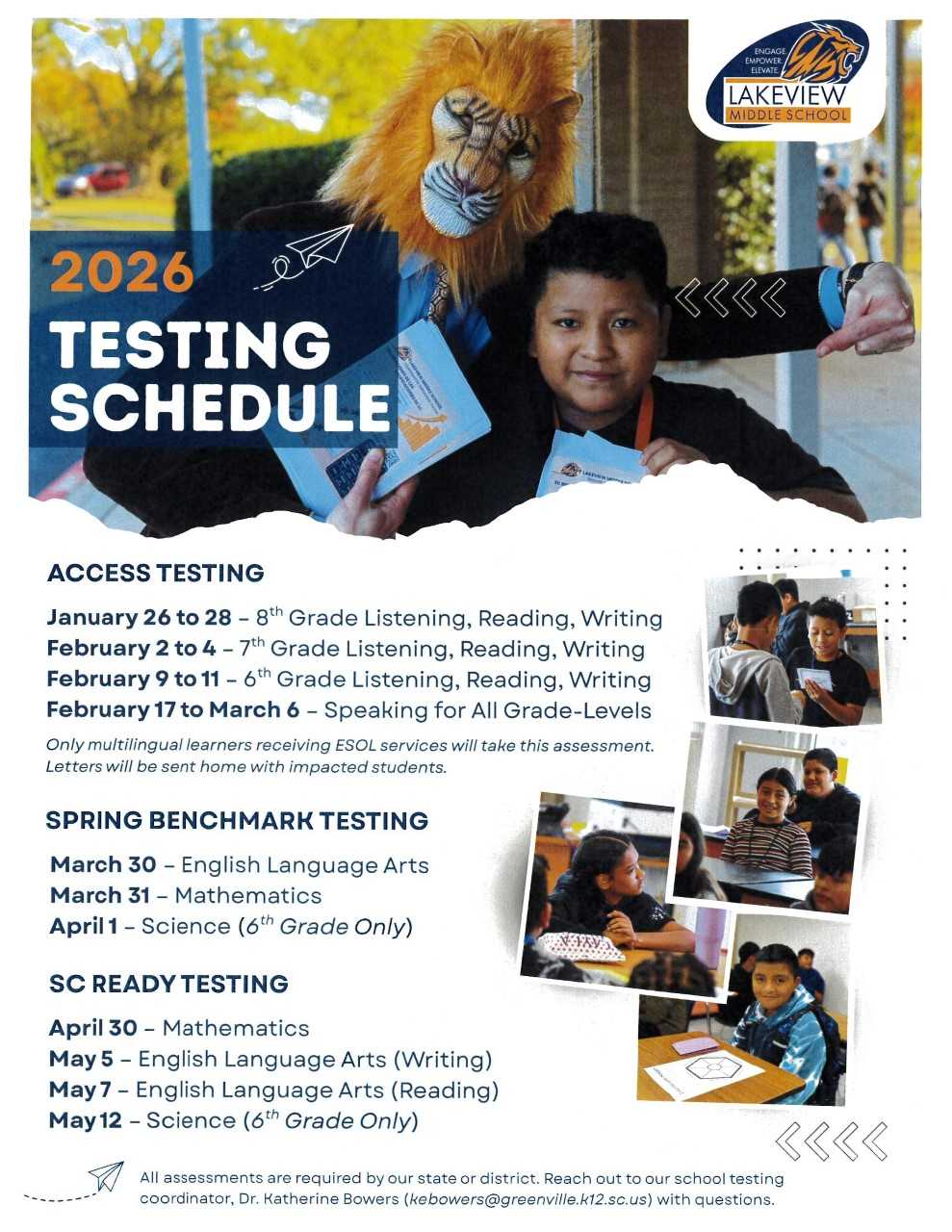 2026 ACCESS Testing Schedule