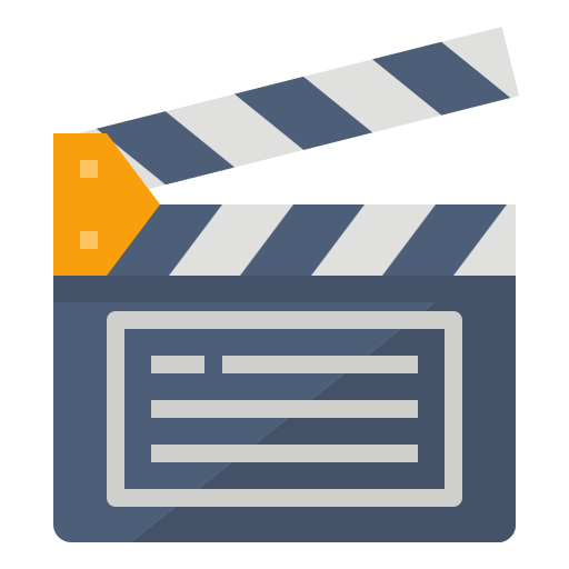 icon: movie clapboard