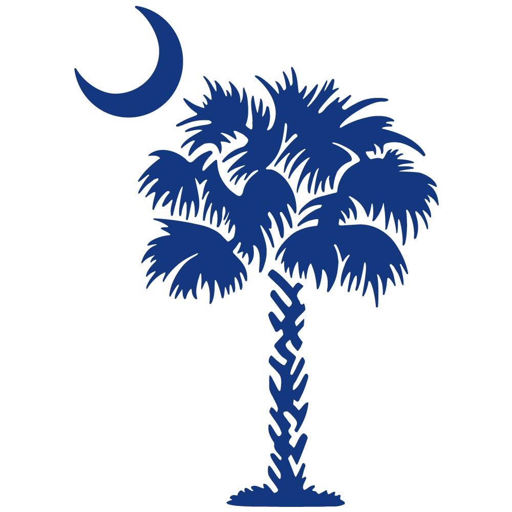 icon: South Carolina palmetto and crescent moon