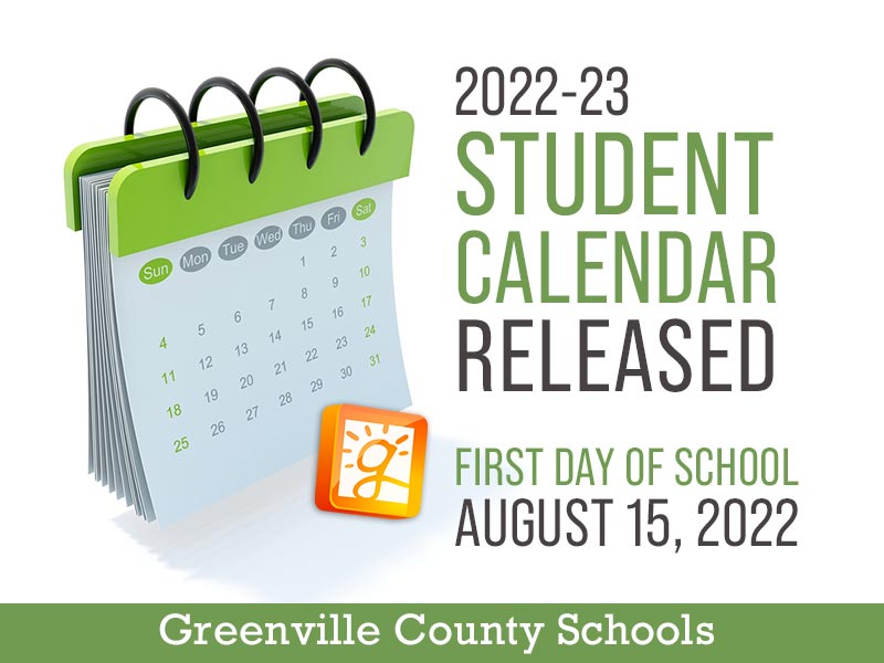 GCS Student Calendar Released