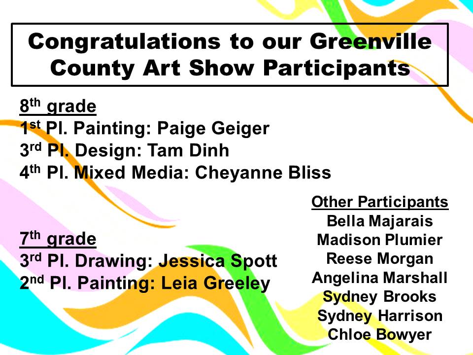 art show participants info
