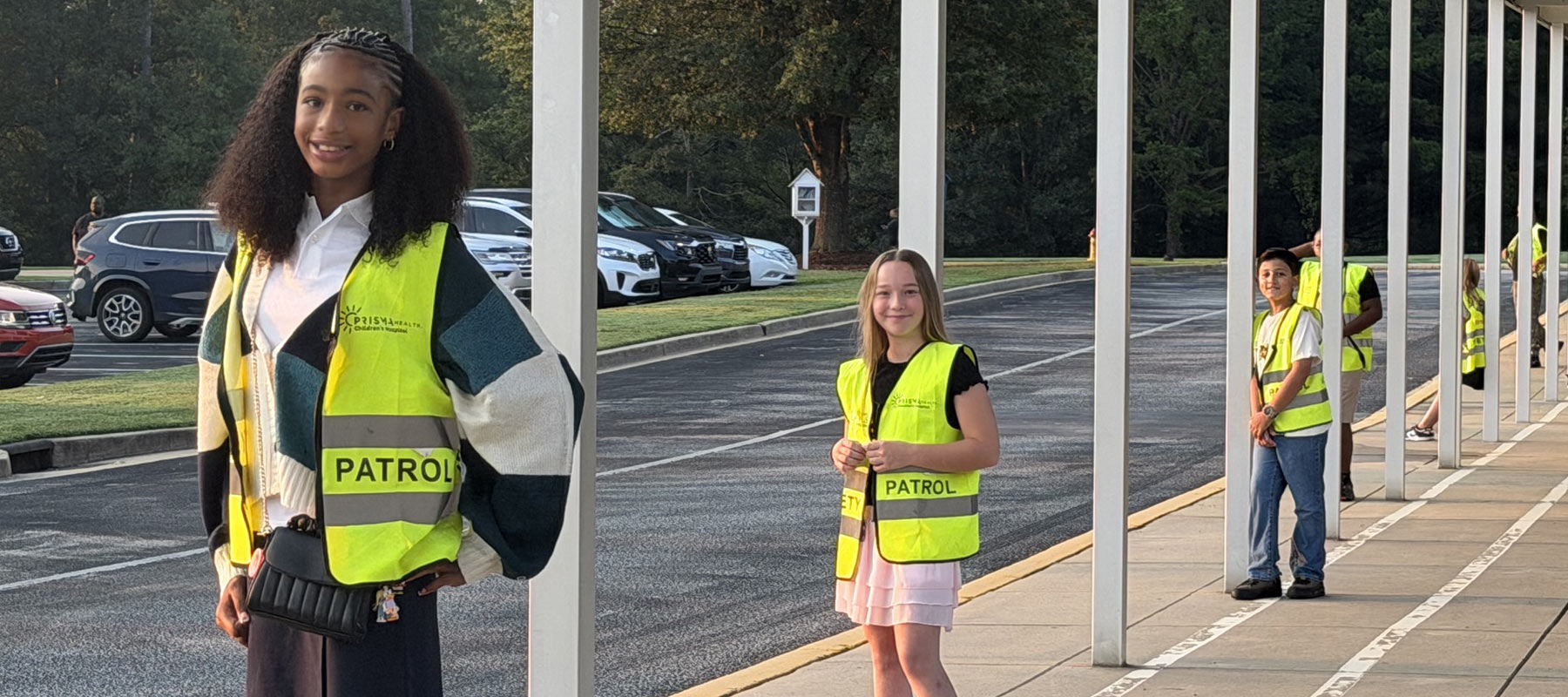 Safety Patrols in Front of School