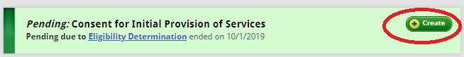 create draft consent for initial services