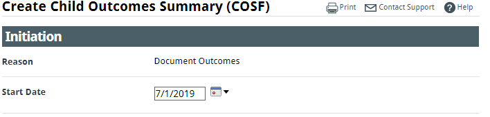 cosf start date