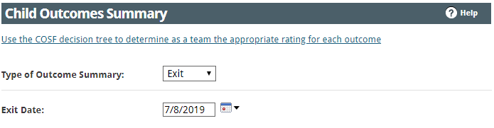 exit date entry