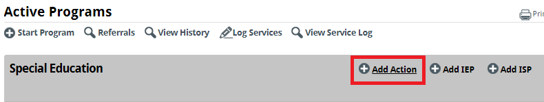 add action button