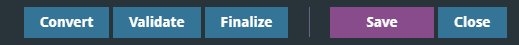 save and close button