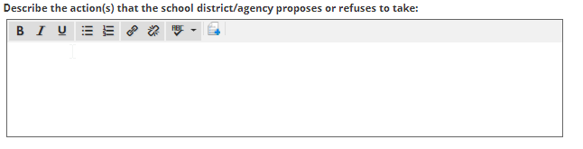 action proposed or refused