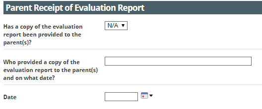 parent received report