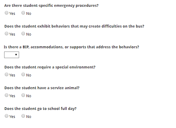 student needs