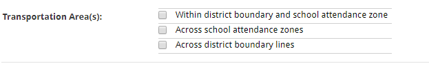 transportation areas